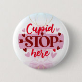 Liefdesalarm: Cupido, stop hier Button (Voorkant)