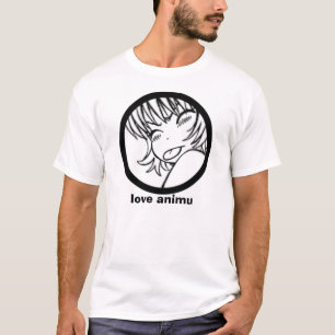 liefdesanime - schattige anime muuhh t-shirt