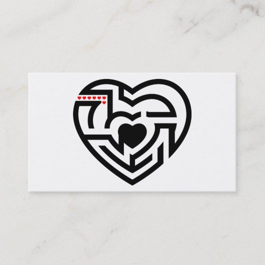 liefdesarbeid visitekaartje (Voorkant)