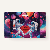 Liefdesbadge in de ruimte badge (Voorkant)