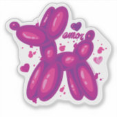Liefdesballon Sticker (Voorkant)