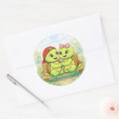 Liefdesbank Ronde Sticker (Envelop)