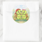 Liefdesbank Ronde Sticker (Tas)