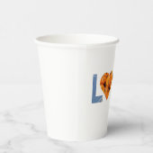 liefdesbasketbal papieren bekers (Rechts)