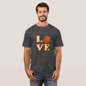 liefdesbasketbal t-shirt (Voorkant volledig)