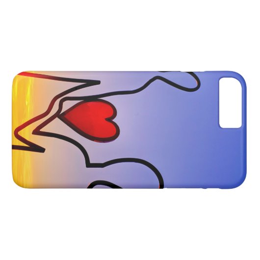 Liefdesbeeld Case-Mate iPhone Case (Achterkant (Horizontaal))