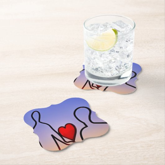 Liefdesbeeld Kartonnen Onderzetters (Insitu)