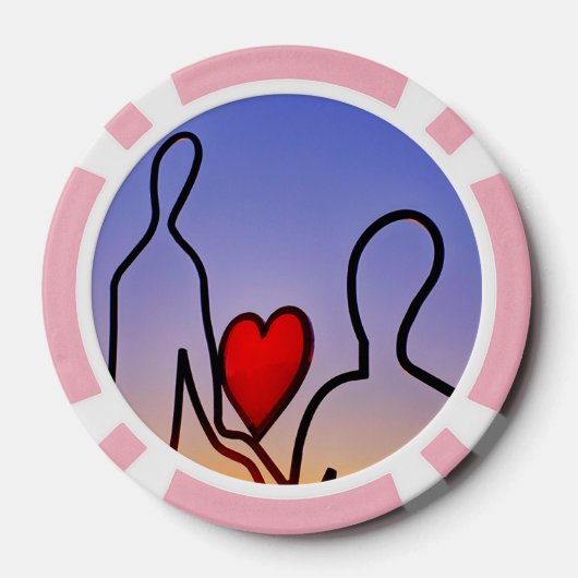 Liefdesbeeld Poker Chips (Achterkant)