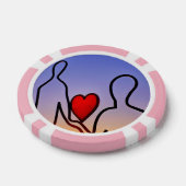 Liefdesbeeld Poker Chips (Enkel)