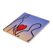 Liefdesbeeld Tegeltje (Zijkant)