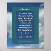 Liefdesbericht - John 3-16 - 8 x 10 Poster (Voorkant)