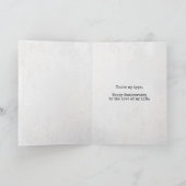 liefdesbericht op retrotypemachine kaart (Binnen)