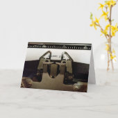 liefdesbericht op retrotypemachine kaart (Gele Bloem)