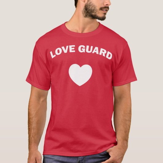 Liefdesbewaker vriend t-shirt (Voorkant)