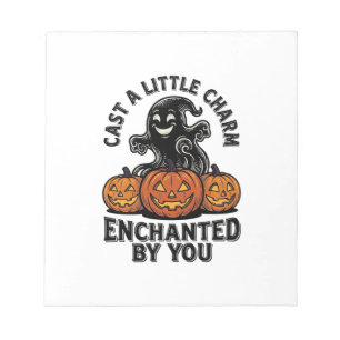 Liefdesbezwering Geest Vintage Halloween Pompoen K Notitieblok