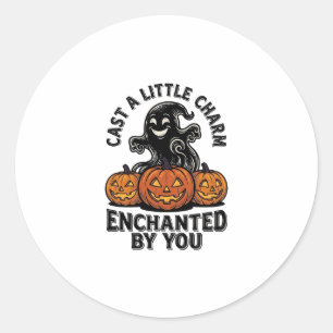 Liefdesbezwering Geest Vintage Halloween Pompoen K Ronde Sticker