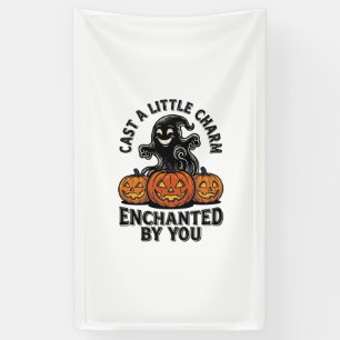 Liefdesbezwering Geest Vintage Halloween Pompoen K Spandoek