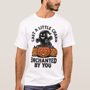 Liefdesbezwering Geest Vintage Halloween Pompoen K T-shirt