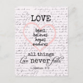  liefdesbijbelversie briefkaart (Voorkant)