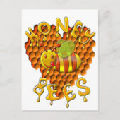 liefdesbijen briefkaart (Voorkant)