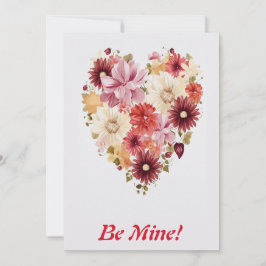 Liefdesbloem Regenboog Hart 2 Persoonlijk Feestdagenkaart