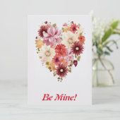 Liefdesbloem Regenboog Hart 2 Persoonlijk Feestdagenkaart (Staand voorkant)