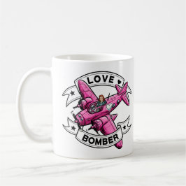 Liefdesbombardeerpiloot Roze Koffiemok