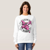 Liefdesbombardeerpiloot Roze Trui (Voorkant volledig)