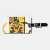 Liefdesboodschap in Rasta Colours Art Print Bagagelabel (Voorkant horizontaal)