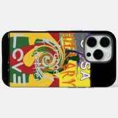Liefdesboodschap in Rasta Colours Art Print Case-Mate iPhone Case (Achterkant (horizontaal))