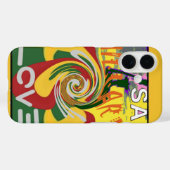 Liefdesboodschap in Rasta Colours Art Print Case-Mate iPhone Case (Achterkant (horizontaal))