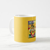 Liefdesboodschap in Rasta Colours Art Print Koffiemok (Voorkant links)