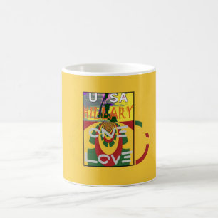 Liefdesboodschap in Rasta Colours Art Print Koffiemok