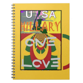 Liefdesboodschap in Rasta Colours Art Print Notitieboek