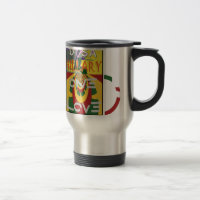 Liefdesboodschap in Rasta Colours Art Print