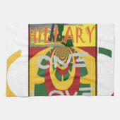 Liefdesboodschap in Rasta Colours Art Print Theedoek (Horizontaal)