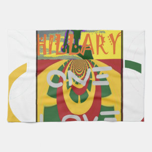 Liefdesboodschap in Rasta Colours Art Print Theedoek