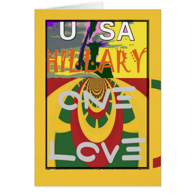 Liefdesboodschap in Rasta Kleuren Kunstprint (Voorkant)