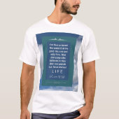 Liefdesboodschap - John 3-16 - Short Sleeve White T-shirt (Voorkant)