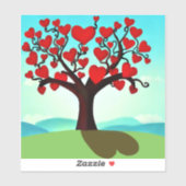 Liefdesboom - boom van de liefde Sticker (Vel)