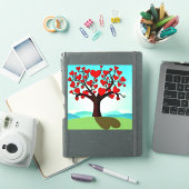 Liefdesboom - boom van de liefde Sticker (iPad Cover)