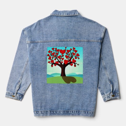Liefdesboom  denim jacket (Achterkant)