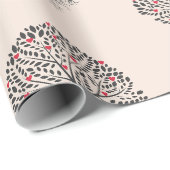 Liefdesboom patroon  cadeaupapier (Rol Hoek)