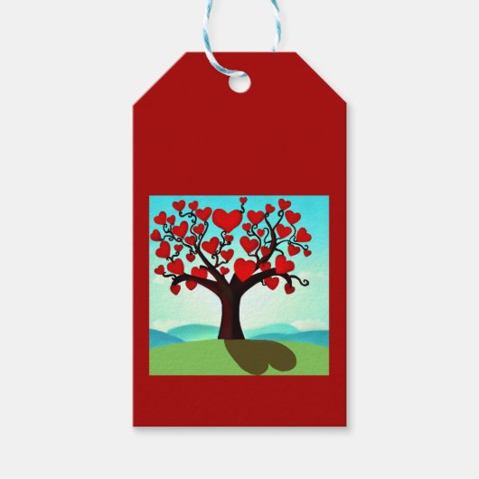 Liefdesboom - tree of love cadeaulabel (Voorkant)