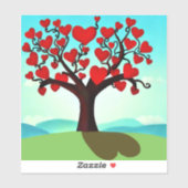 Liefdesboom - tree of love sticker (Vel)