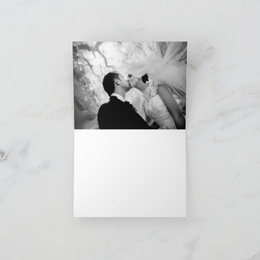 Liefdesboom vallende hartbladeren bedankbrief bedankkaart (Binnen)