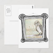 liefdesboot briefkaart (Voorkant / Achterkant)