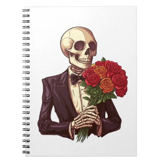 Liefdesbotten � Grappig Romantisch Skelet Notitieboek (Voorkant)