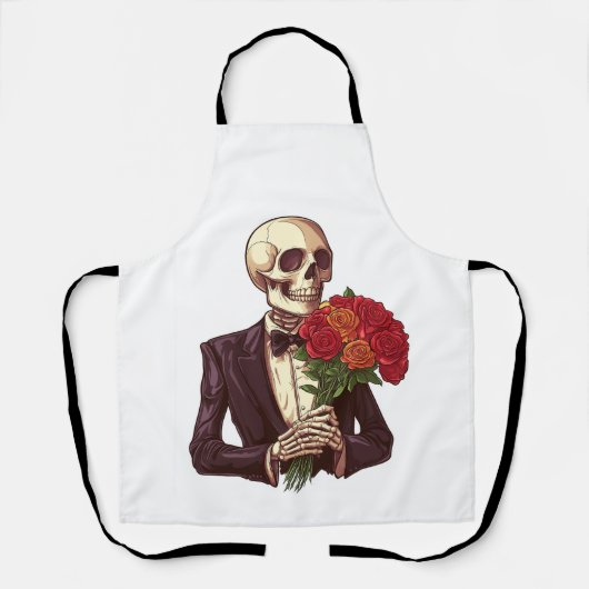 Liefdesbotten � Grappig Romantisch Skelet Schort (Voorkant)