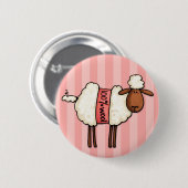 liefdesbreien ronde button 5,7 cm (Voorkant /achterkant)